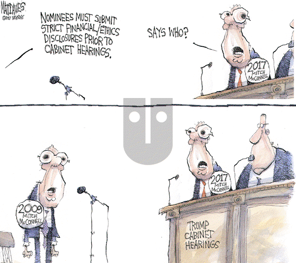 Matt Davies on Tuesday January 10, 2017 Comic Strip