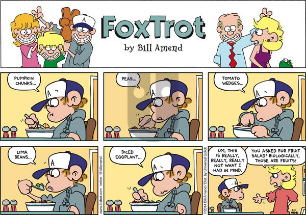 FoxTrot on Sunday May 11, 2014 Comic Strip