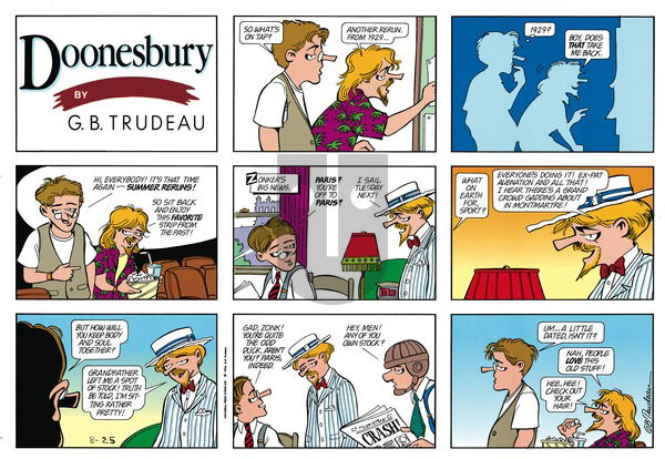 Doonesbury on Sunday August 25, 1996 Comic Strip