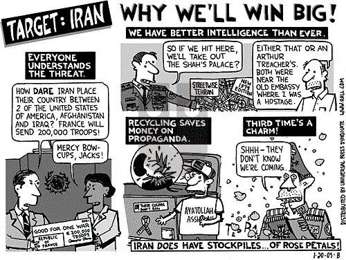 Ted Rall on Monday February 14, 2005 Comic Strip