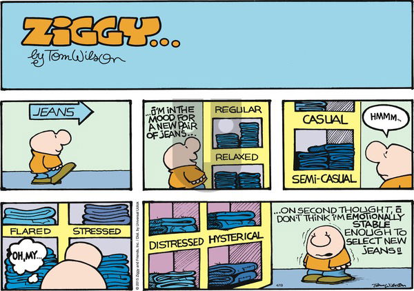 Ziggy on Sunday April 19, 2015 Comic Strip