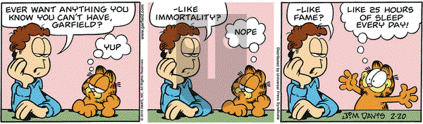 Garfield on Saturday February 20, 2010 Comic Strip