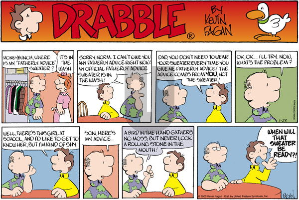 Drabble on Saturday February 19, 2005 Comic Strip