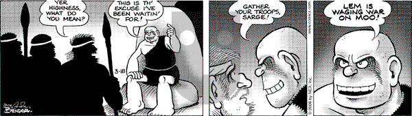 Alley Oop on Saturday March 18, 2006 Comic Strip