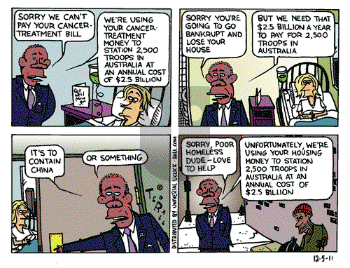 Ted Rall on Monday December 5, 2011 Comic Strip