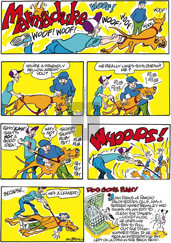 Marmaduke on Sunday March 4, 2012 Comic Strip