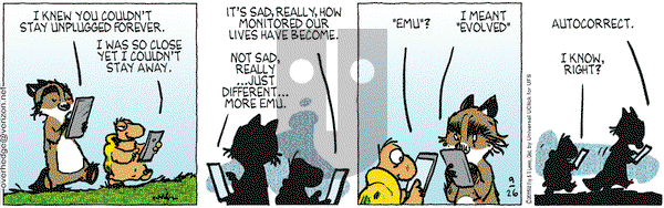 Over the Hedge on Saturday September 26, 2015 Comic Strip