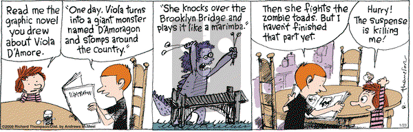 Cul de Sac on Monday January 23, 2017 Comic Strip