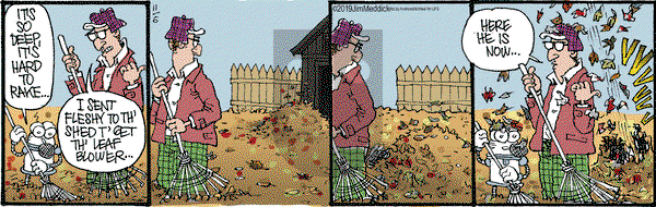 Monty on Wednesday November 6, 2019 Comic Strip