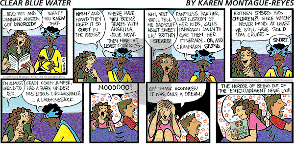 Clear Blue Water on Sunday February 3, 2008 Comic Strip