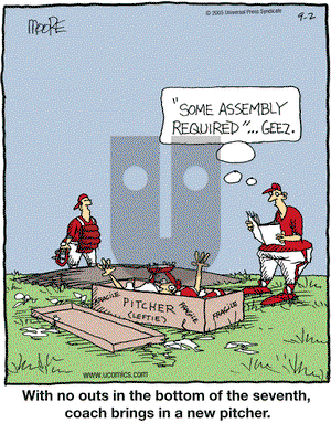 In the Bleachers on Friday September 2, 2005 Comic Strip