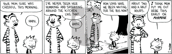 Calvin and Hobbes - Monday September 2, 2019 Comic Strip