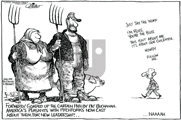 Pat Oliphant - Friday April 5, 1996 Comic Strip