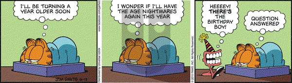Garfield on Monday June 15, 2015 Comic Strip