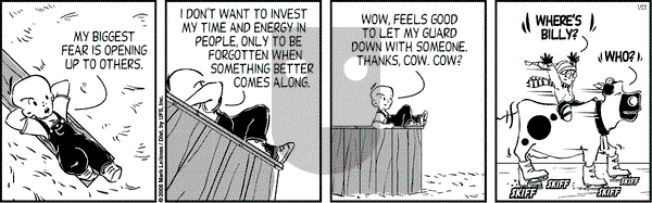 Cow and Boy Classics on Wednesday January 23, 2008 Comic Strip