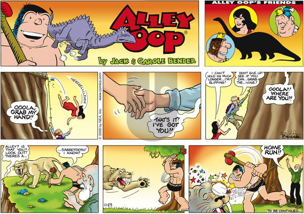 Alley Oop on Sunday November 23, 2008 Comic Strip