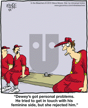 In the Bleachers on Tuesday April 9, 2013 Comic Strip