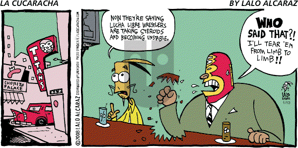 La Cucaracha on Sunday January 13, 2008 Comic Strip
