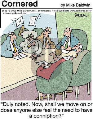 Cornered on Monday February 23, 2009 Comic Strip