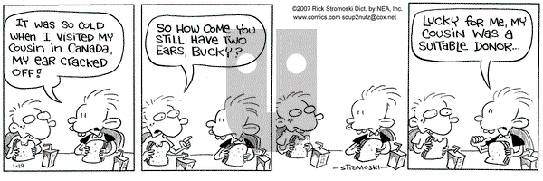 Soup to Nutz - Old on Friday January 19, 2007 Comic Strip