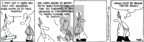 The Buckets on Thursday December 23, 1999 Comic Strip