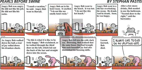 Pearls Before Swine on Sunday January 4, 2004 Comic Strip