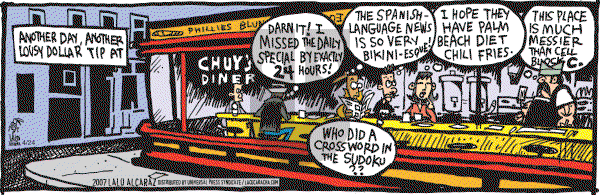 La Cucaracha on Tuesday April 24, 2007 Comic Strip