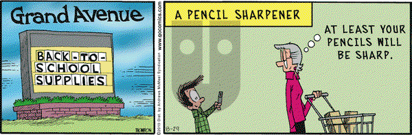 Grand Avenue on Thursday August 29, 2019 Comic Strip