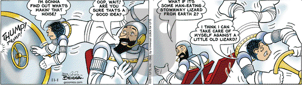 Alley Oop on Tuesday November 1, 2011 Comic Strip