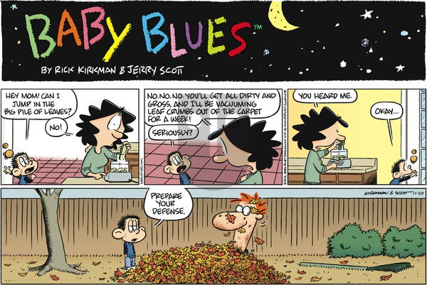 Baby Blues on Sunday November 20, 2016 Comic Strip