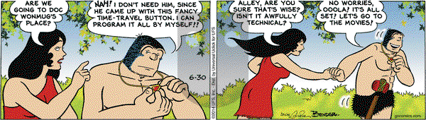 Alley Oop on Monday June 30, 2014 Comic Strip