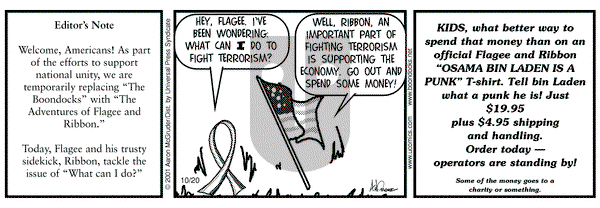 The Boondocks on Tuesday November 20, 2001 Comic Strip