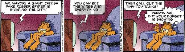 Garfield on Friday October 28, 2011 Comic Strip