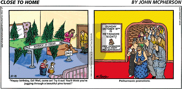 Close to Home - Sunday October 18, 1998 Comic Strip