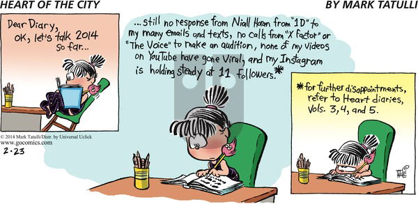 Heart of the City - Sunday February 23, 2014 Comic Strip