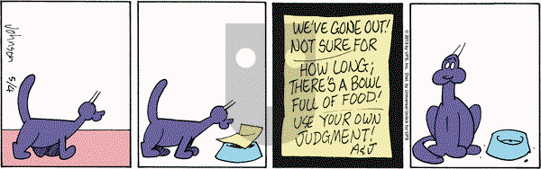 Arlo and Janis on Saturday May 4, 2013 Comic Strip