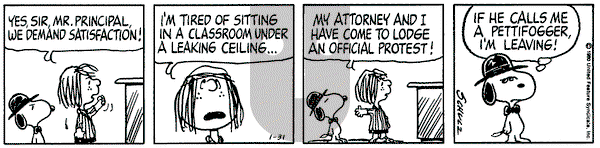 Peanuts on Thursday January 31, 1980 Comic Strip