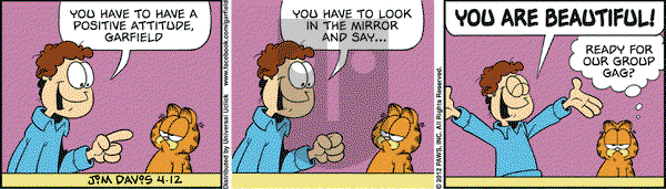 Garfield on Thursday April 12, 2012 Comic Strip
