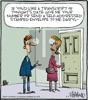 Reality Check on Saturday June 17, 2017 Comic Strip