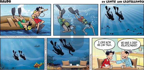 Baldo on Sunday April 7, 2019 Comic Strip