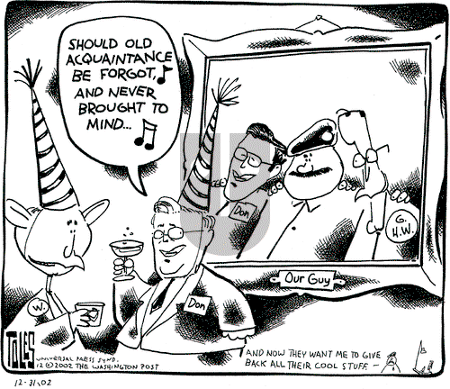 Tom Toles on Tuesday December 31, 2002 Comic Strip