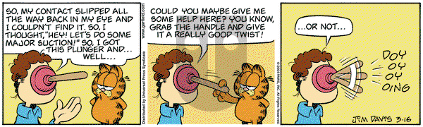 Garfield on Thursday March 18, 2004 Comic Strip