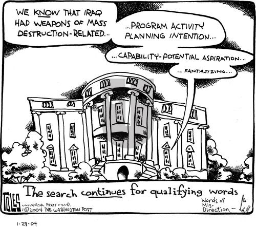 Tom Toles on Sunday January 25, 2004 Comic Strip