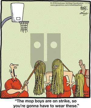 In the Bleachers on Saturday November 10, 2018 Comic Strip