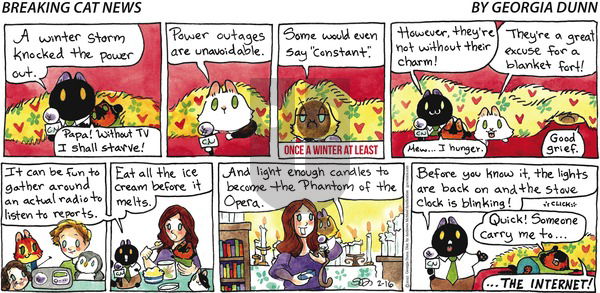 Breaking Cat News - Sunday February 16, 2025 Comic Strip