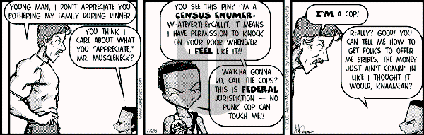The Boondocks on Wednesday February 27, 2008 Comic Strip