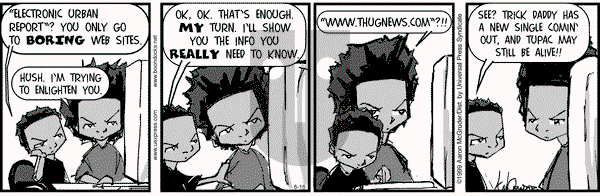 The Boondocks on Wednesday June 16, 1999 Comic Strip