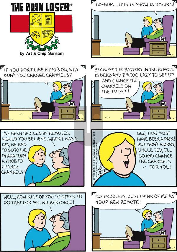 The Born Loser on Sunday November 22, 2020 Comic Strip