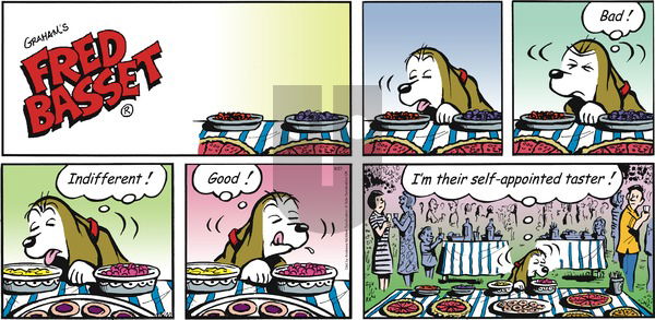 Fred Basset on Sunday August 27, 2017 Comic Strip