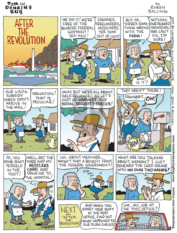 Tom the Dancing Bug on Friday February 25, 2011 Comic Strip